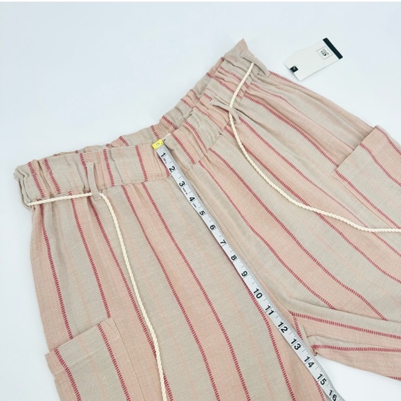NWT RIP CURL La Bonita Striped Wide Crop Pull-on Beach Pant - Picture 6 of 10